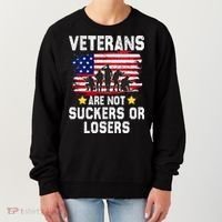 Veterans Are Not Suckers Or Losers Women's Sweatshirt thumb 0