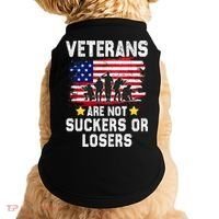 Veterans Are Not Suckers Or Losers Doggie Tank thumb 0