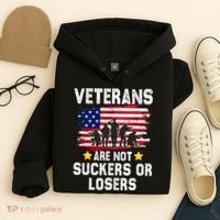 Veterans Are Not Suckers Or Losers Hoodie thumb 4