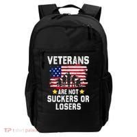 Veterans Are Not Suckers Or Losers Backpack thumb 0