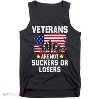 Veterans Are Not Suckers Or Losers Tank Top thumb 0
