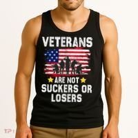 Veterans Are Not Suckers Or Losers Tank Top thumb 3