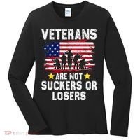 Veterans Are Not Suckers Or Losers Women's Long Sleeve Shirt thumb 0