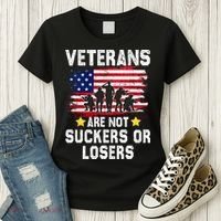 Veterans Are Not Suckers Or Losers Women's T-Shirt thumb 3