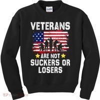 Veterans Are Not Suckers Or Losers Kids Sweatshirt thumb 0