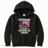 Veterans Are Not Suckers Or Losers Kids Hoodie thumb 0