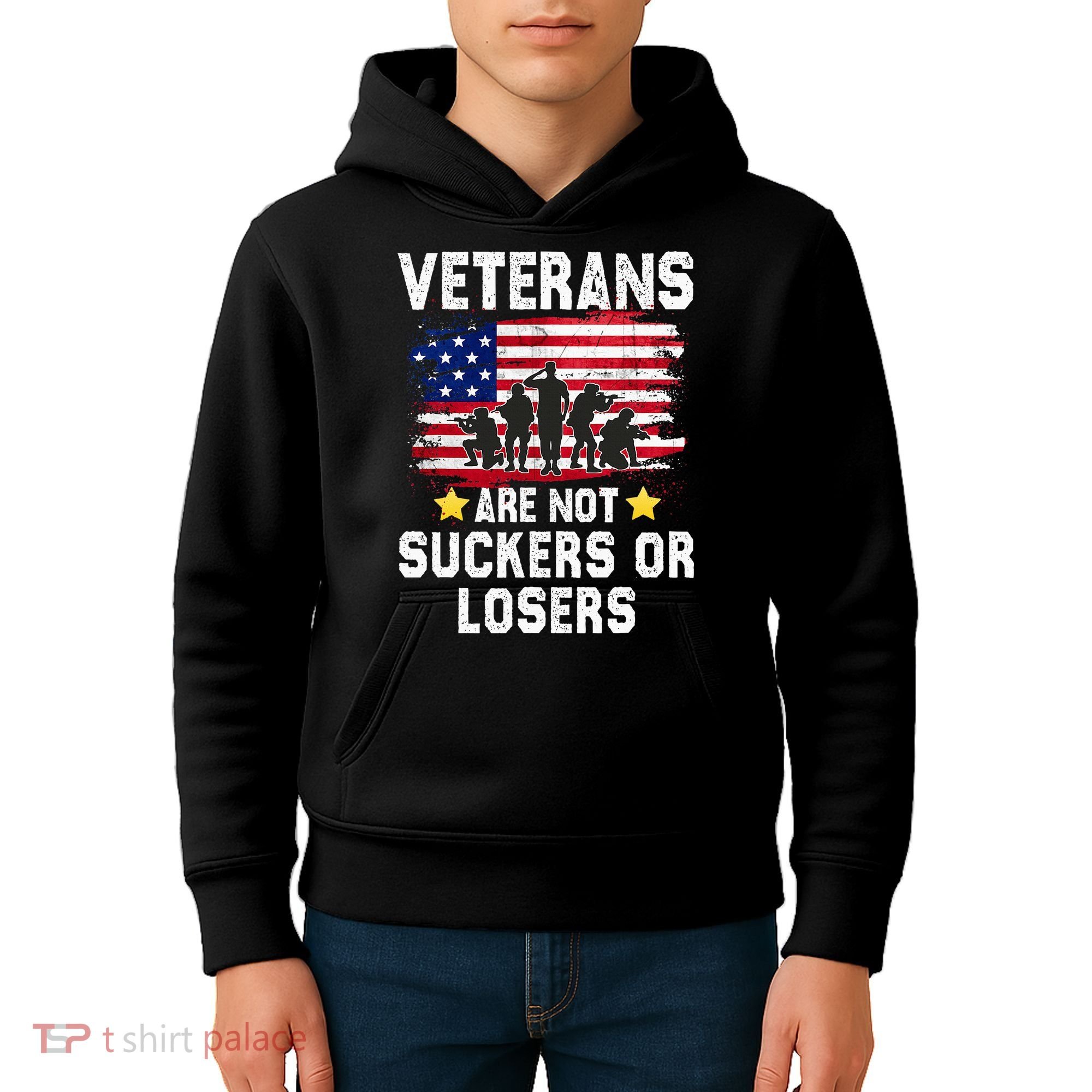 Veterans Are Not Suckers Or Losers Kids Hoodie