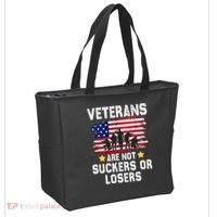Veterans Are Not Suckers Or Losers Tote Bag thumb 2