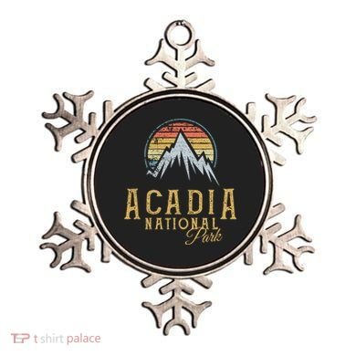 Vintage Acadia National Park Mountains Summit Meaningful Gift Ornament