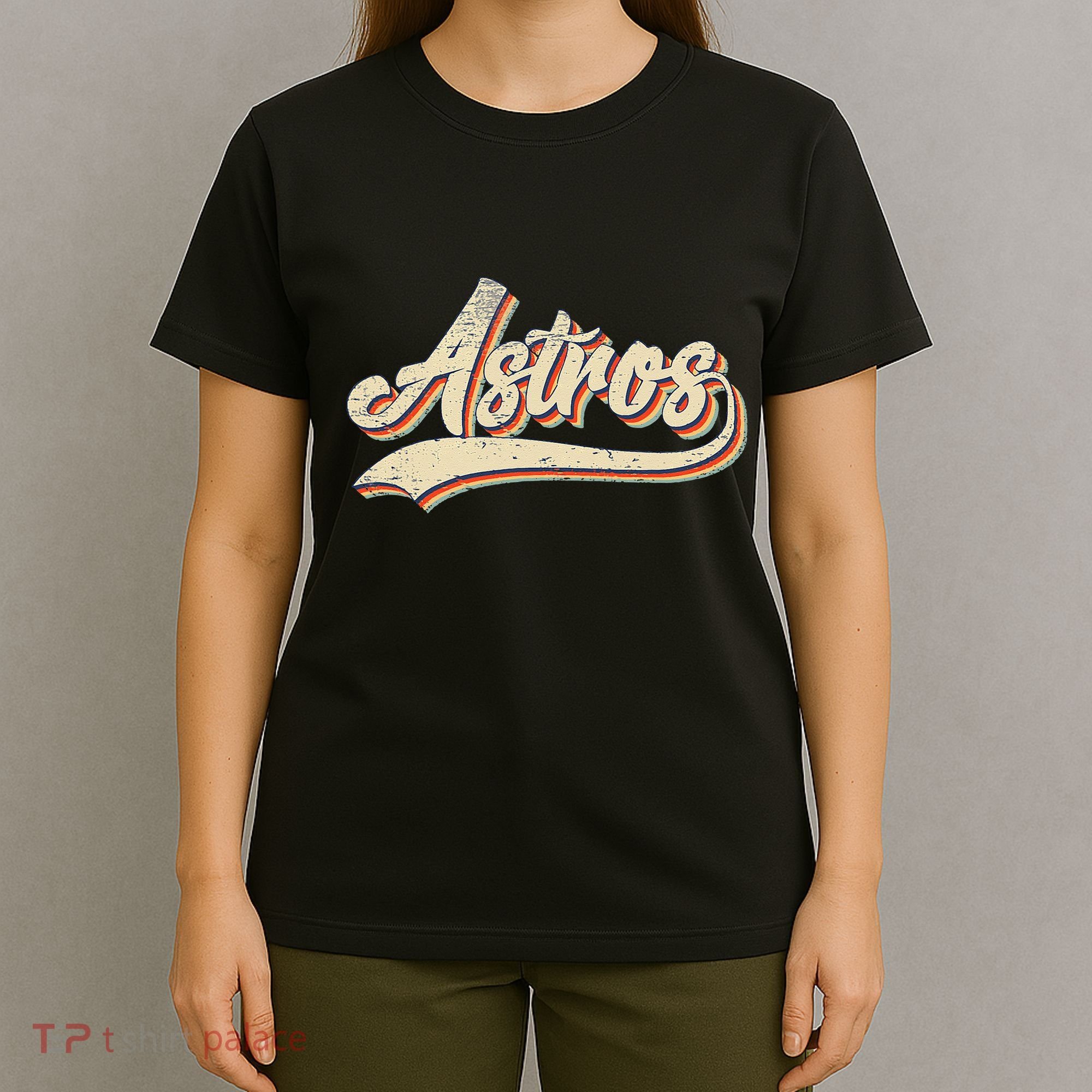 Vintage Astros Name Throwback Retro Apparel Gift T-Shirt
