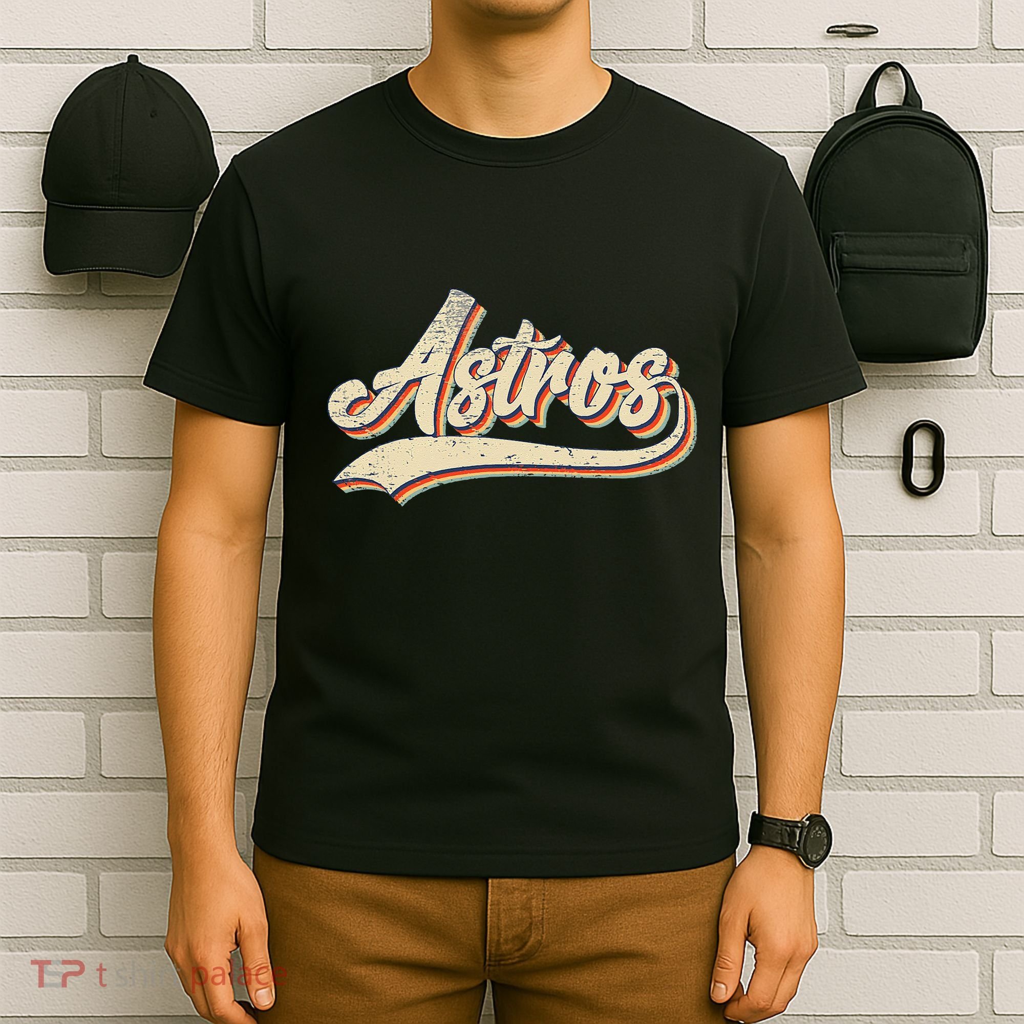 Vintage Astros Name Throwback Retro Apparel Gift T-Shirt