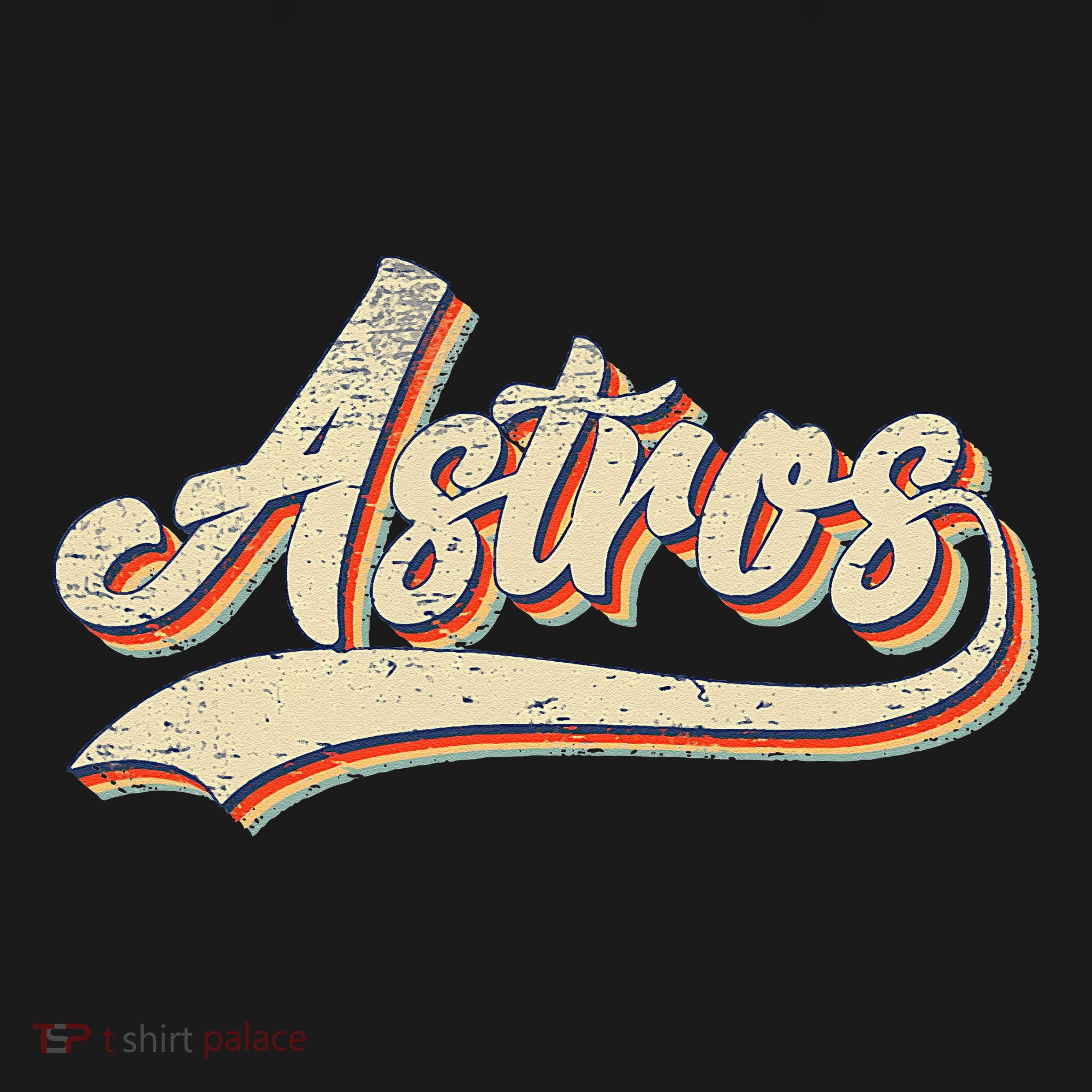 Vintage Astros Name Throwback Retro Apparel Gift T-Shirt