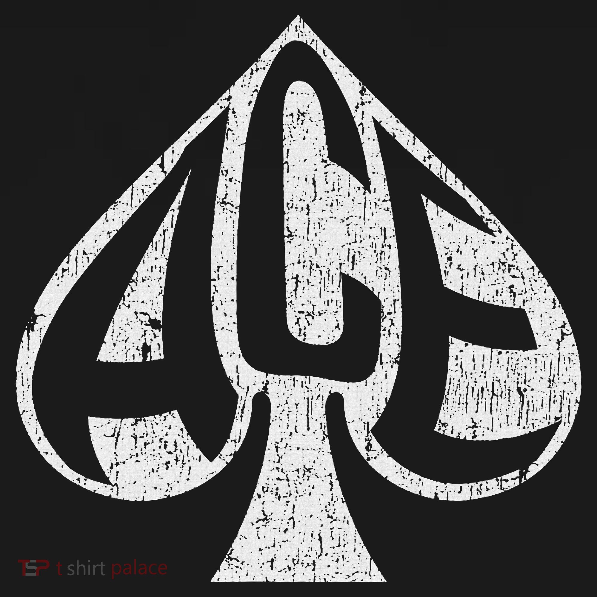 Vintage Ace Of Spades Texas Hold'em Playing Card T-Shirt
