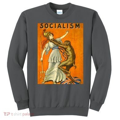 Vintage AntiSocialism Print Sweatshirt