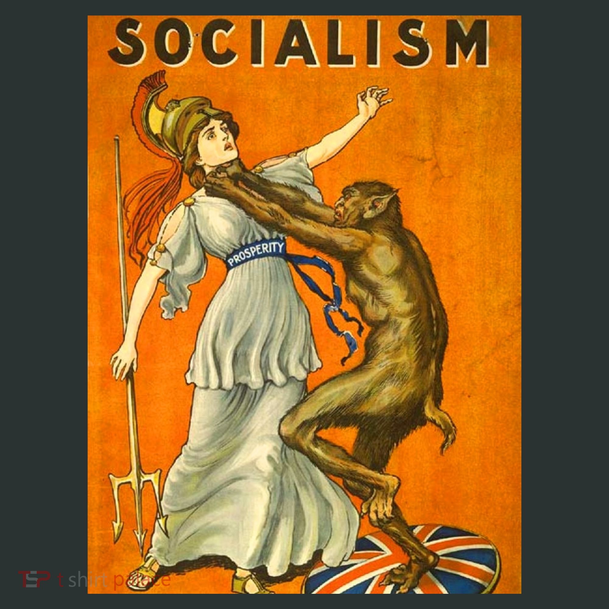 Vintage AntiSocialism Print Backpack