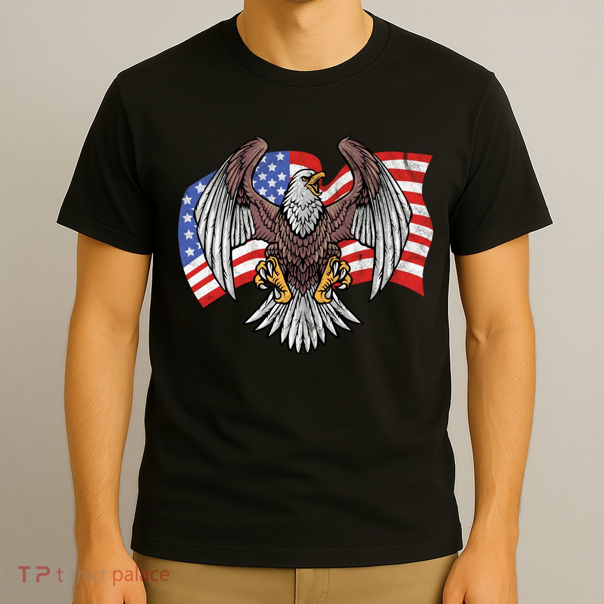 Vintage American Patriotic Eagle T-Shirt