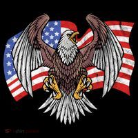 Vintage American Patriotic Eagle T-Shirt thumb 7