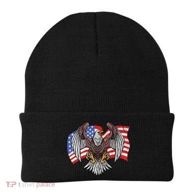 Vintage American Patriotic Eagle Beanie