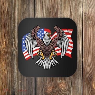 Vintage American Patriotic Eagle Coaster