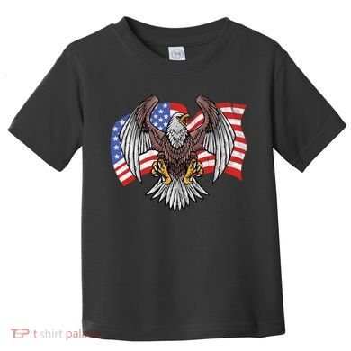 Vintage American Patriotic Eagle Toddler T-Shirt