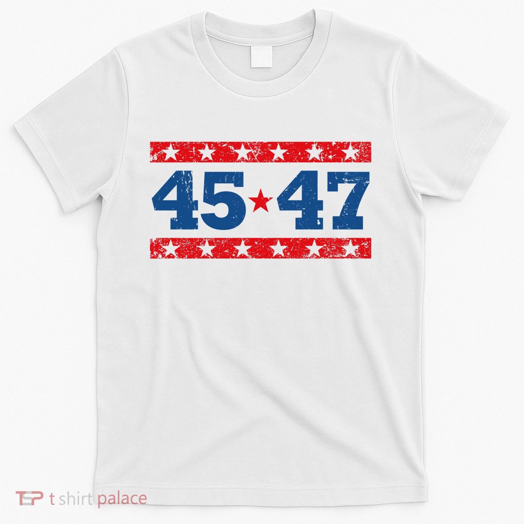Vintage American President Trump 45 47 2024 Election T-Shirt