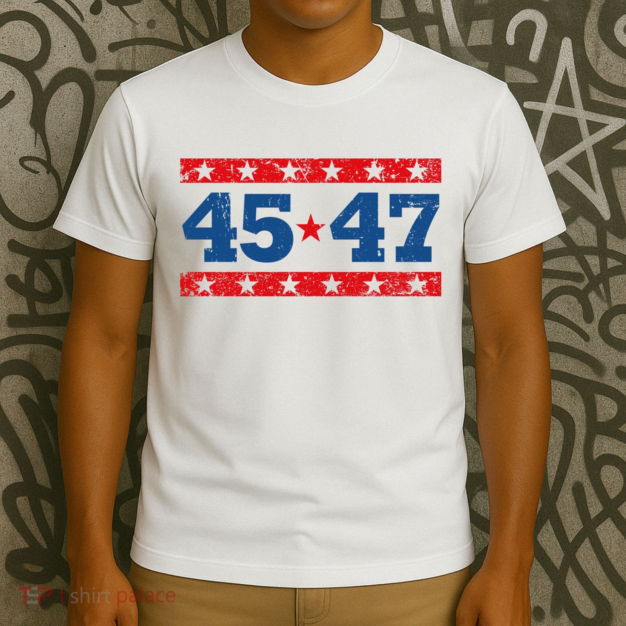 Vintage American President Trump 45 47 2024 Election T-Shirt