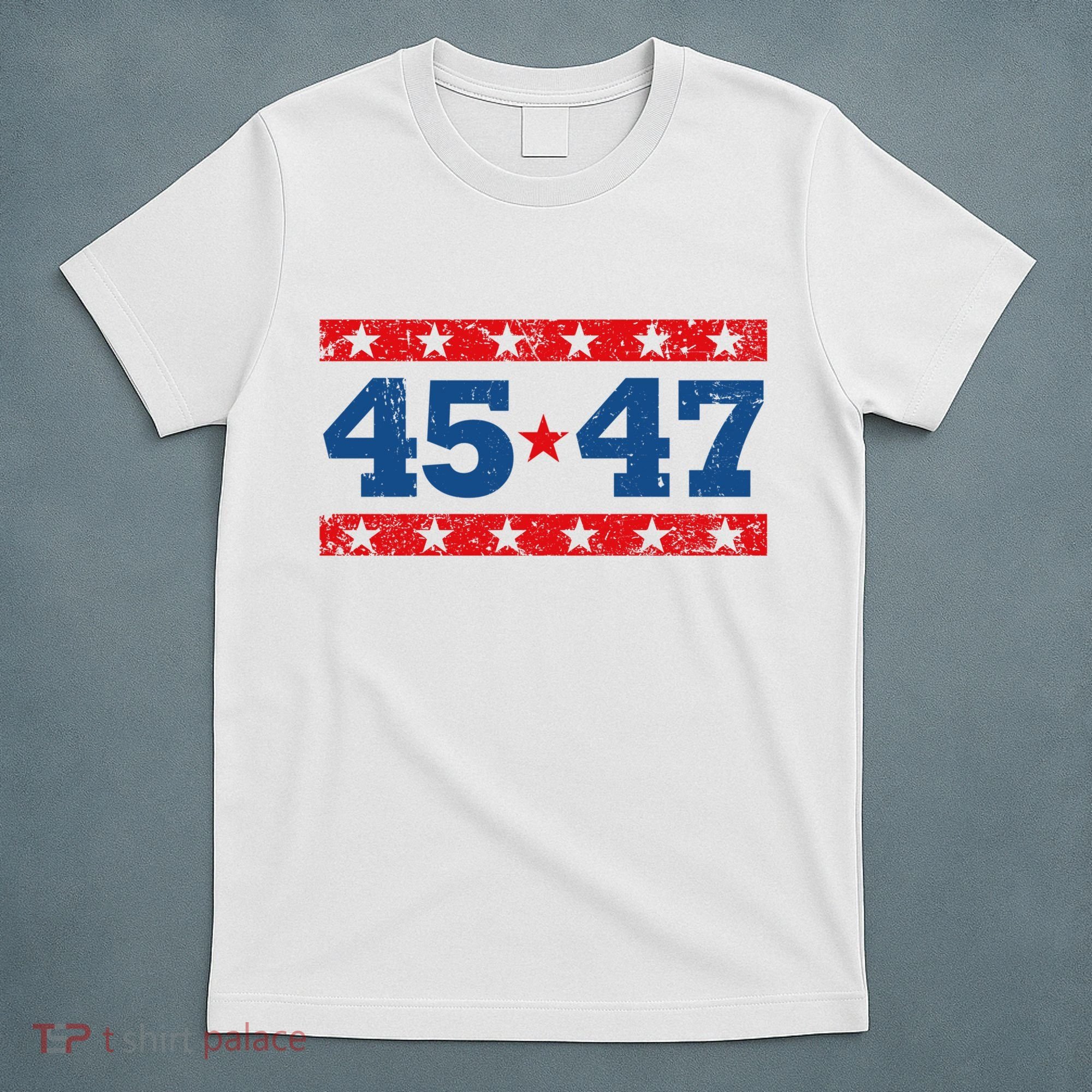Vintage American President Trump 45 47 2024 Election T-Shirt