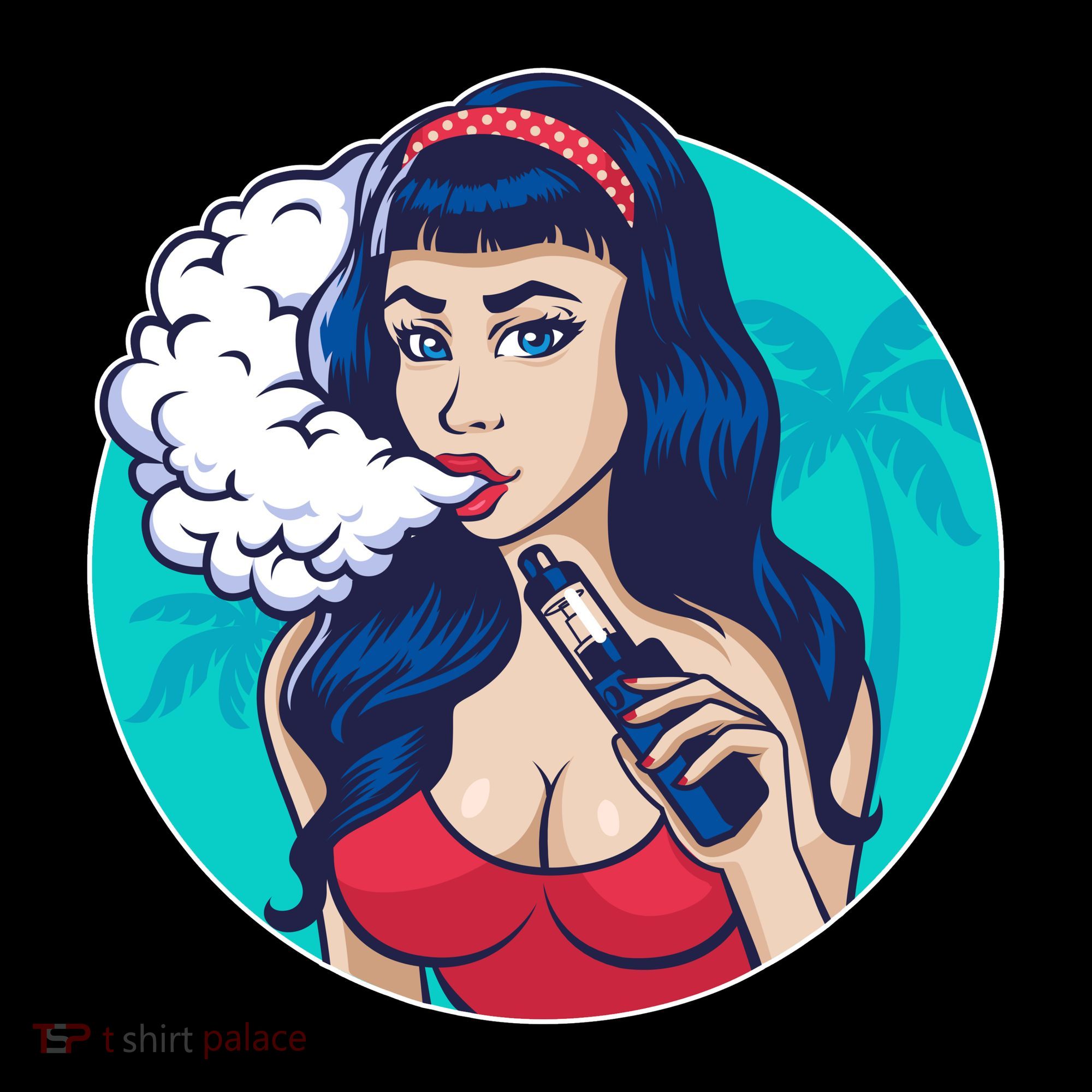 Vaping Cloud Vape Lady Backpack