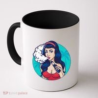 Vaping Cloud Vape Lady Coffee Mug thumb 0