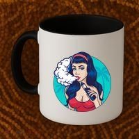 Vaping Cloud Vape Lady Coffee Mug thumb 2