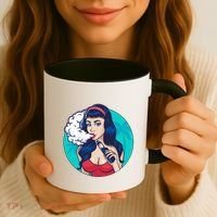 Vaping Cloud Vape Lady Coffee Mug thumb 3