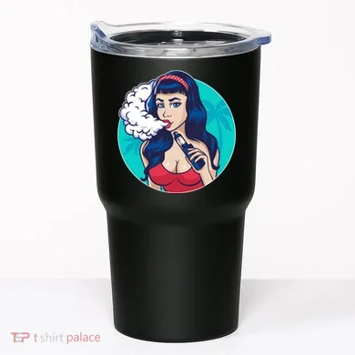Vaping Cloud Vape Lady Tumbler