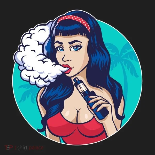 Vaping Cloud Vape Lady Tumbler