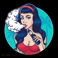 Vaping Cloud Vape Lady Ornament thumb 1