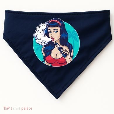 Vaping Cloud Vape Lady USA-Made Doggie Bandana