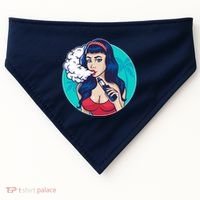 Vaping Cloud Vape Lady USA-Made Doggie Bandana thumb 0