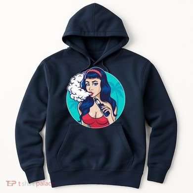 Vaping Cloud Vape Lady Hoodie