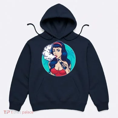 Vaping Cloud Vape Lady Hoodie