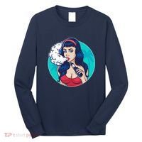 Vaping Cloud Vape Lady Long Sleeve Shirt thumb 0