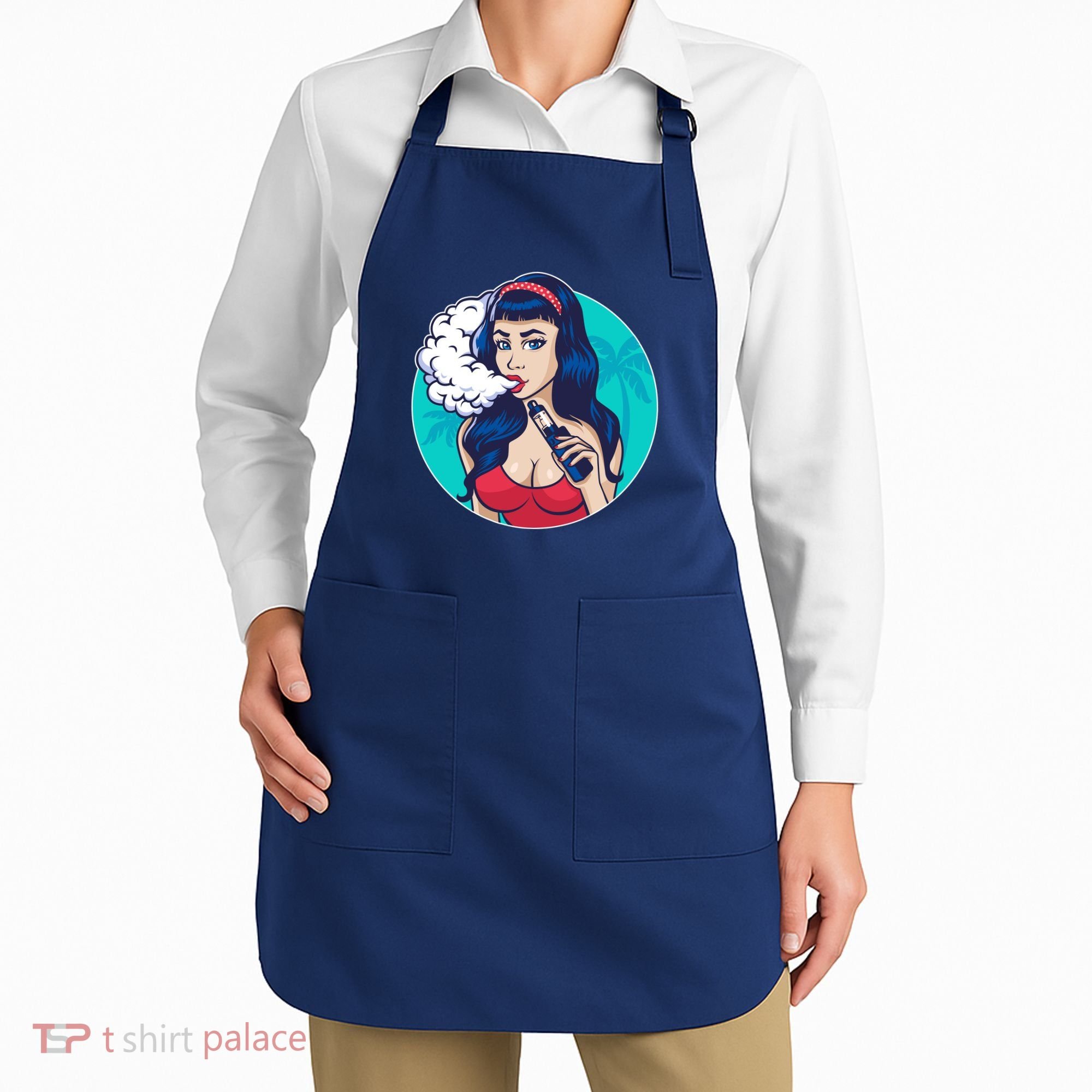 Vaping Cloud Vape Lady Apron