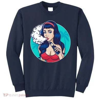 Vaping Cloud Vape Lady Sweatshirt