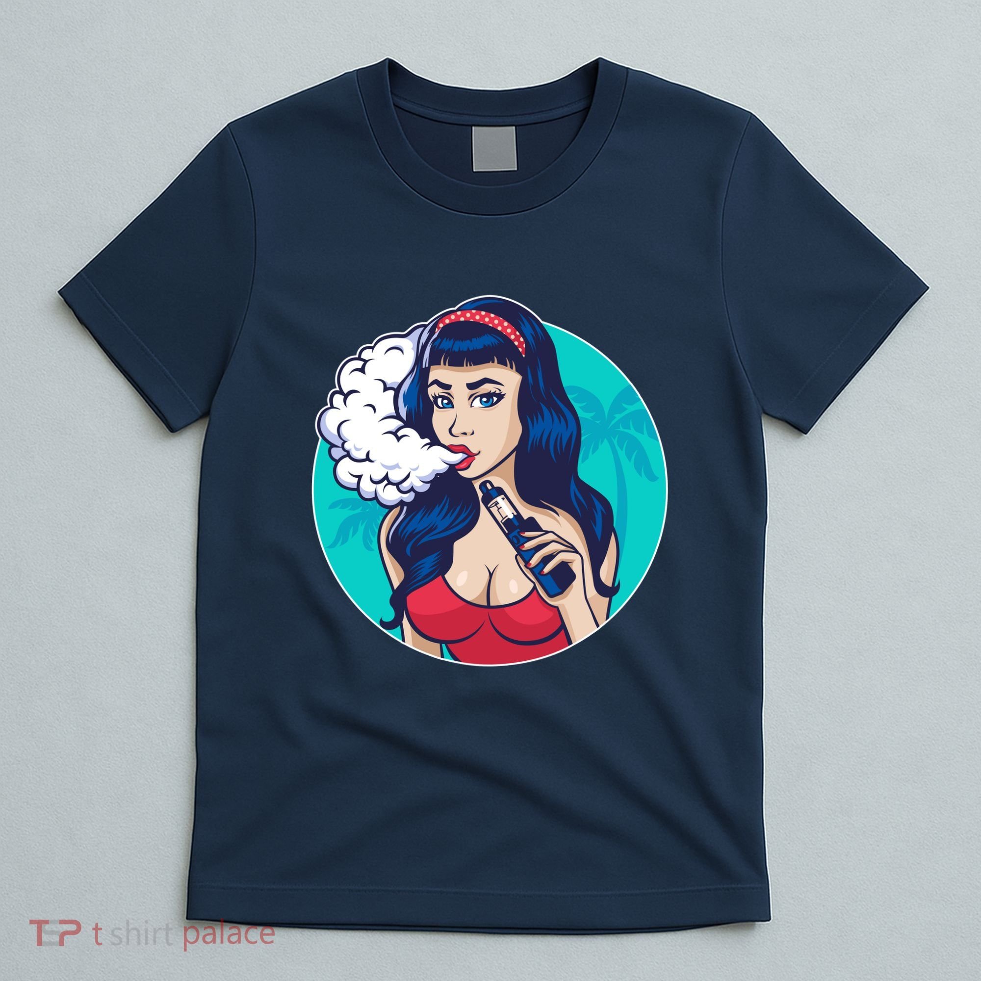 Vaping Cloud Vape Lady T-Shirt
