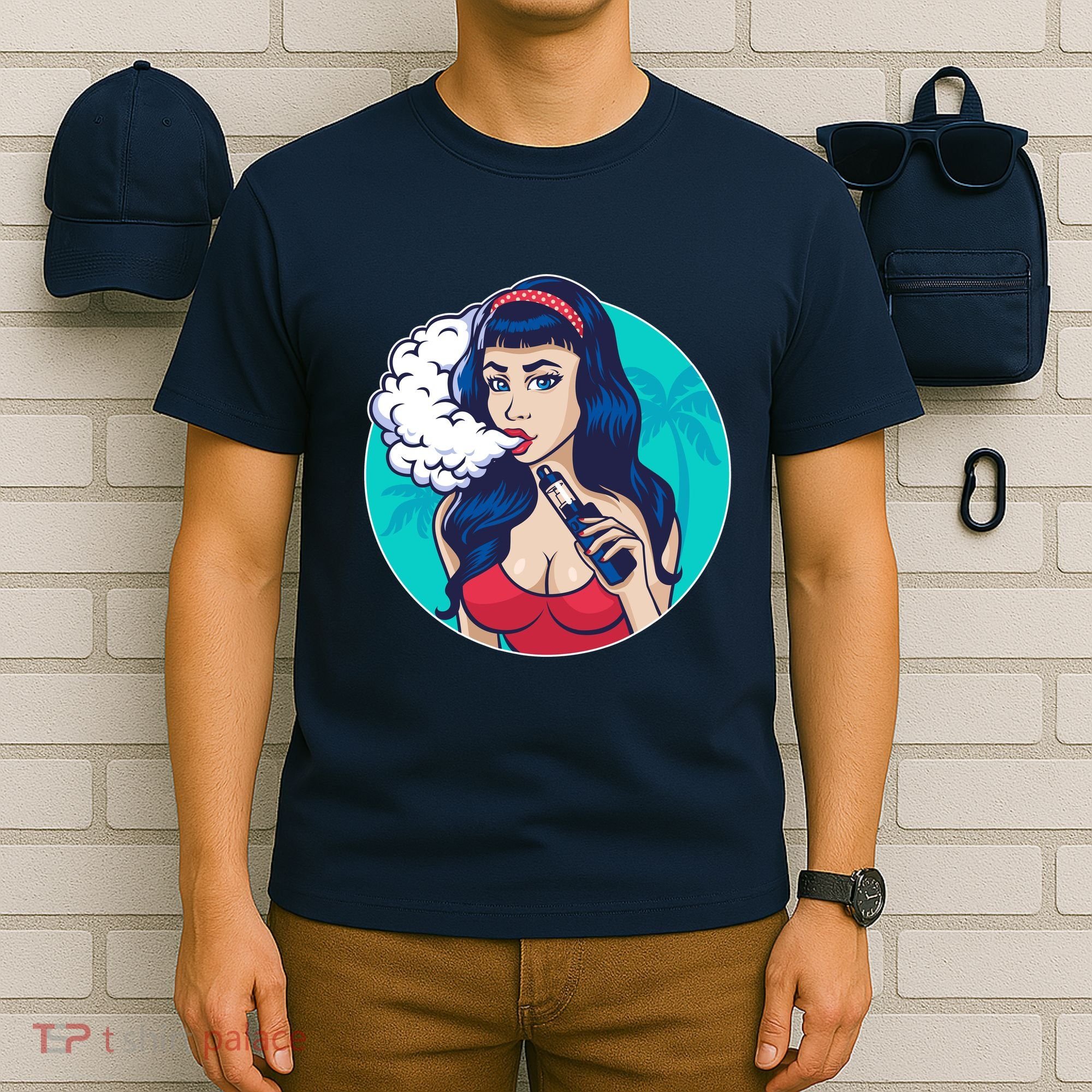 Vaping Cloud Vape Lady T-Shirt