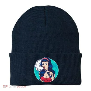 Vaping Cloud Vape Lady Beanie