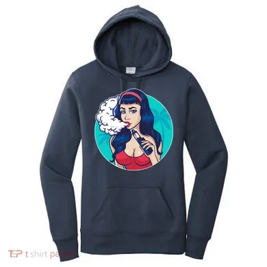 Vaping Cloud Vape Lady Women's Hoodie