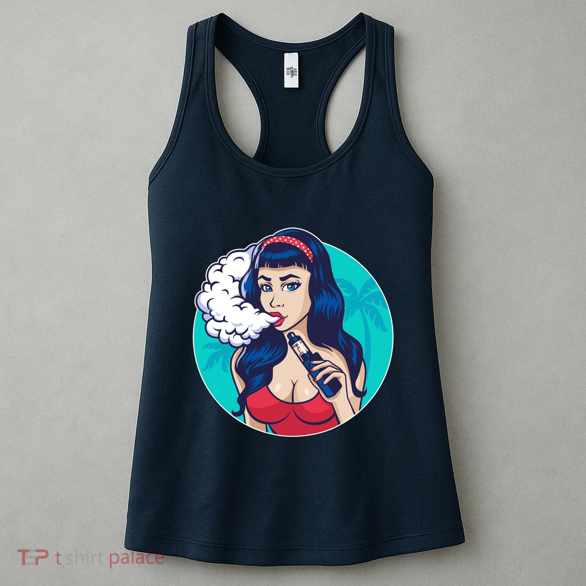 Vaping Cloud Vape Lady Women's Tank Top