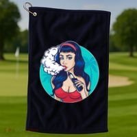 Vaping Cloud Vape Lady Golf Towel thumb 1