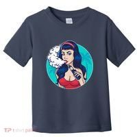 Vaping Cloud Vape Lady Toddler T-Shirt thumb 0