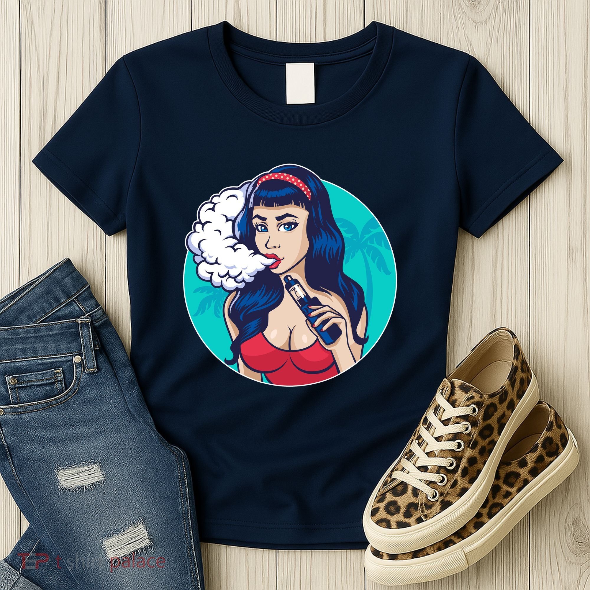 Vaping Cloud Vape Lady Women's T-Shirt