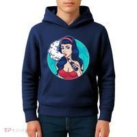 Vaping Cloud Vape Lady Kids Hoodie thumb 4